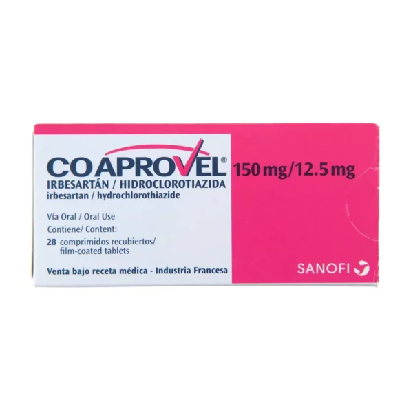Coaprovel 150 mg/12,5 mg Irbesartan / hidroclorotiazida 28 Comprimidos (Sanofi)