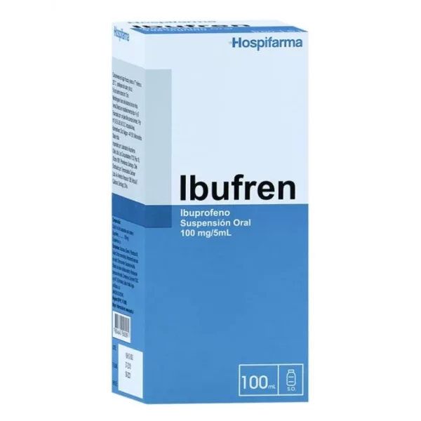Ibufren 100 mg/5 ml Jarabe 100mL (Hospifarma)