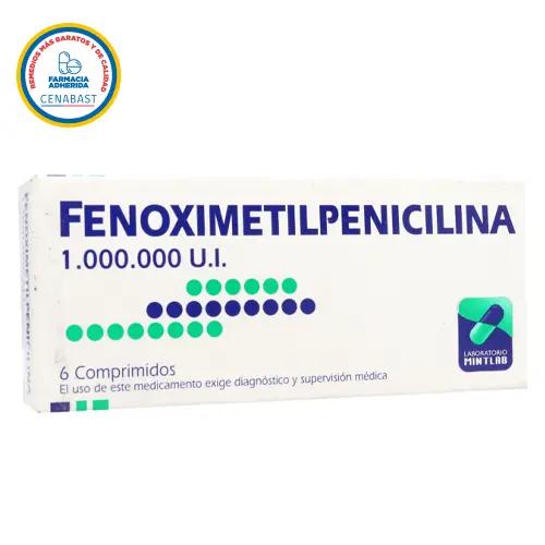 Fenoximetilpenicilina 1000000 UI X 6 Comprimidos