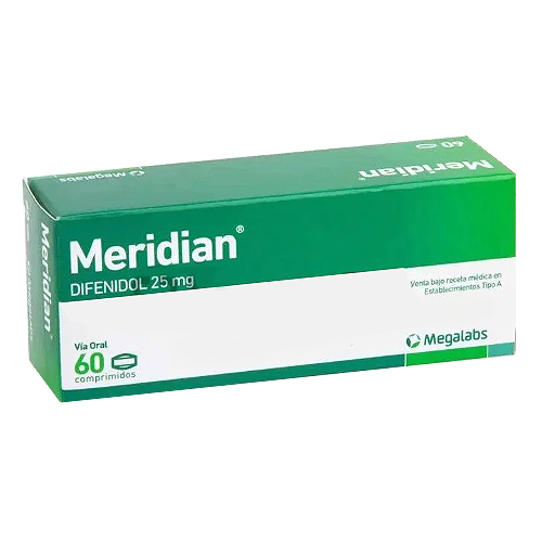 Meridian Difenidol 25 Mg x 60 Comprimidos