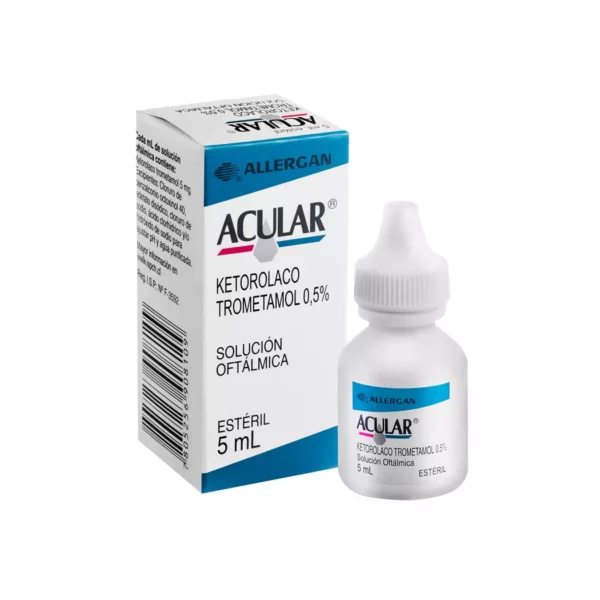 Acular Ketorolaco Trometamol 0,5% 5 Ml Solucion Oftalmica