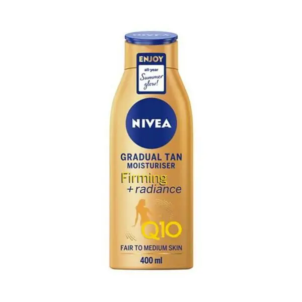 Nivea Locion Corporal Reafirmante + Autrobronceante Firming + Radiance Q10 x 400 Ml