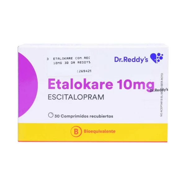 Etalokare Escitalopram 10 mg x 30 Comprimidos Recubiertos