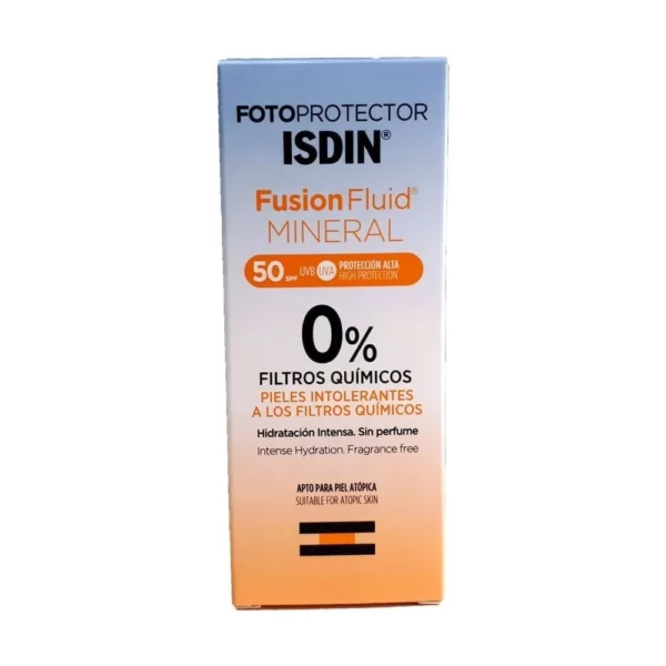 ISDIN Fotoprotector Fusion Fluid Mineral 0% Filtros Quimicos 50 Ml