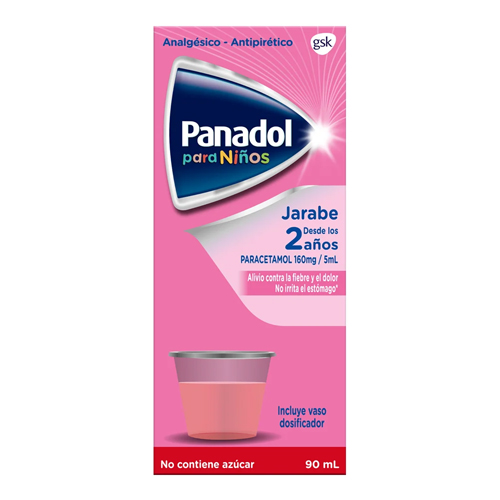 Panadol Infantil Paracetamol 160 mg/5 ml Jarabe  90 Ml