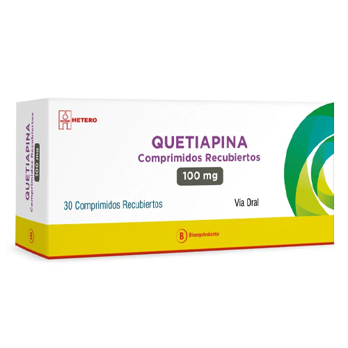 Quetiapina 100 mg x 30 Comprimidos