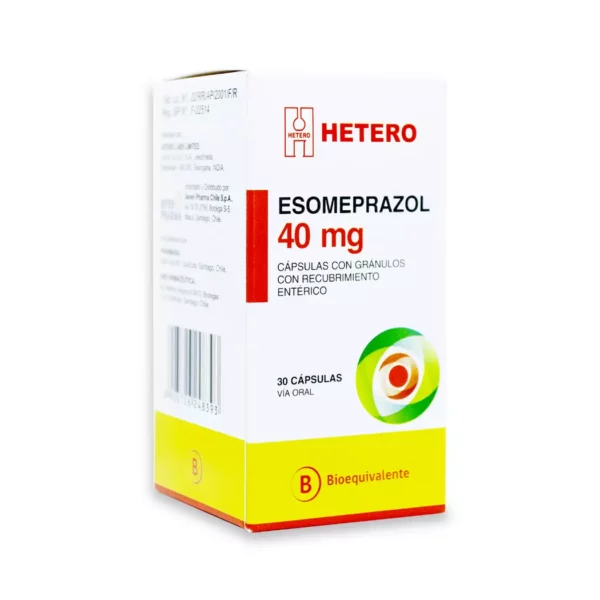 Esomeprazol 40 mg x 30 Capsulas Hetero