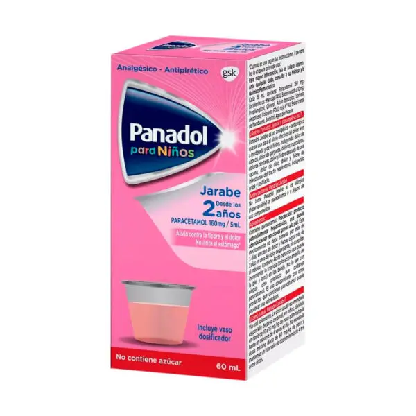 Panadol Infantil Paracetamol 160 mg/5 ml Jarabe 60 Ml