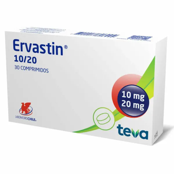 Ervastin 10/20 x 30 Comprimidos