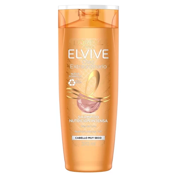 Elvive Loreal Shampoo Óleo Extraordinario x 370 Ml EcoFarmacias