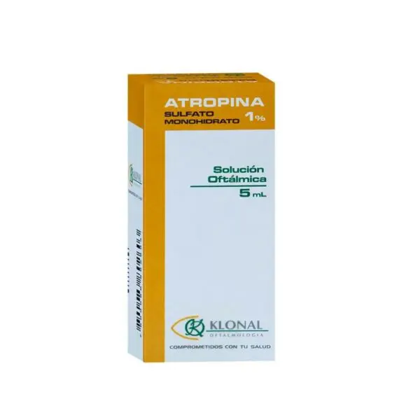 Atropina 1% Solución Oftálmica 5 ml (Klonal)