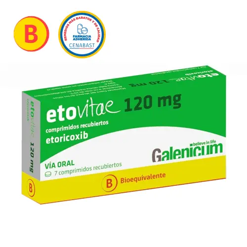 Etovitae Etericoxib 120 mg x 7 Comprimidos (Galenium)