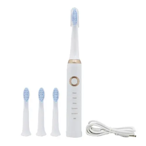 Cepillo De Dientes USB 4 Cabezales (Blanco)
