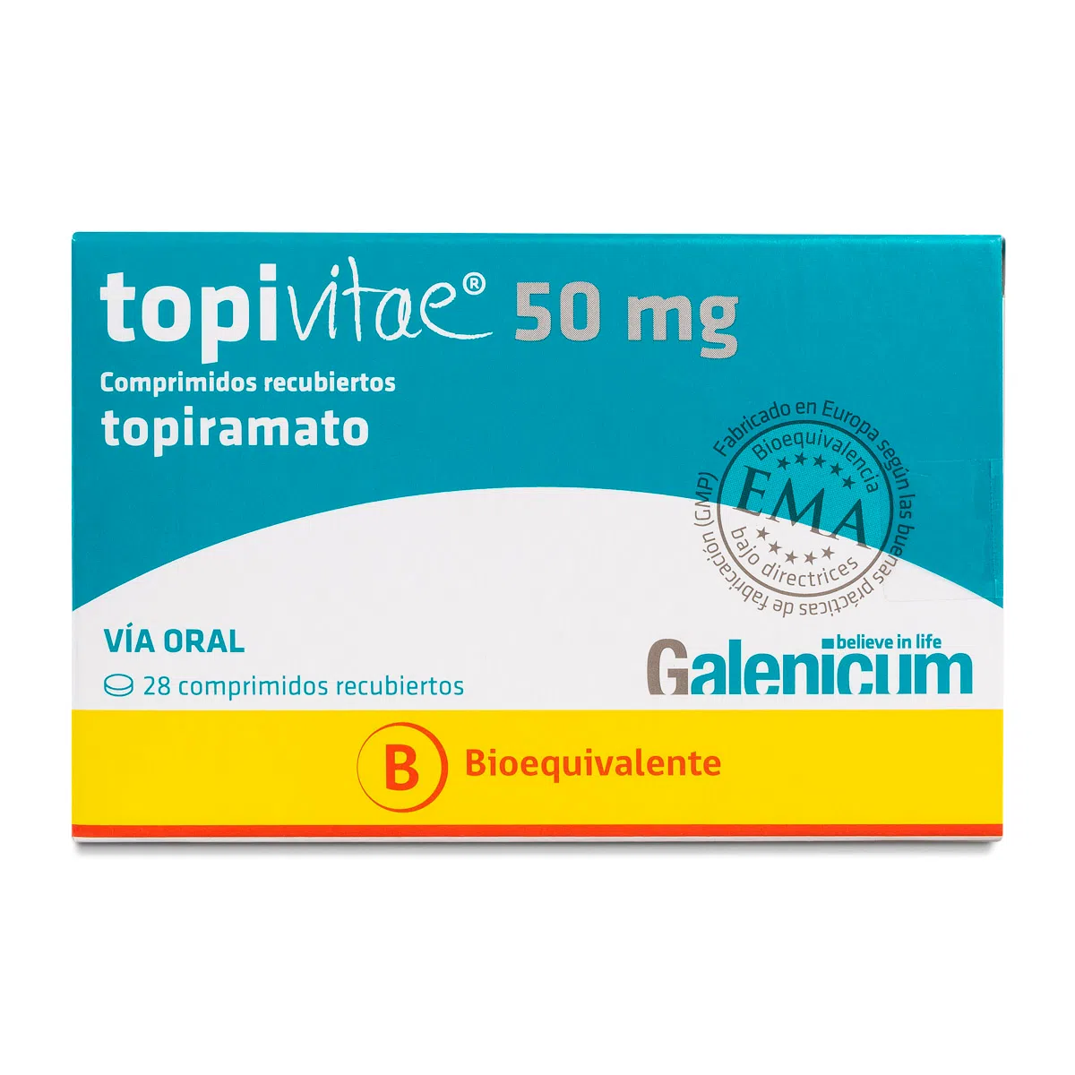 Topivitae Topiramato 50 Mg x 28 Comprimidos (Cenabast) DESCUENTO