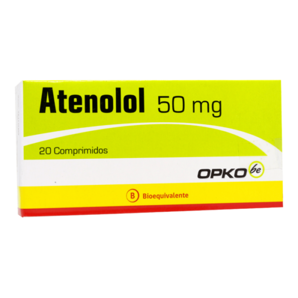 Atenolol 50 mg x 20 Comprimidos (Opko)