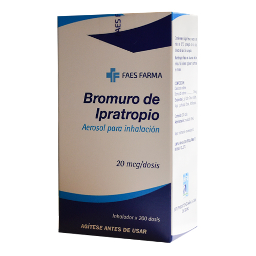 Bromuro de ipratropio 20 mcg x 200 dosis (cenabast)