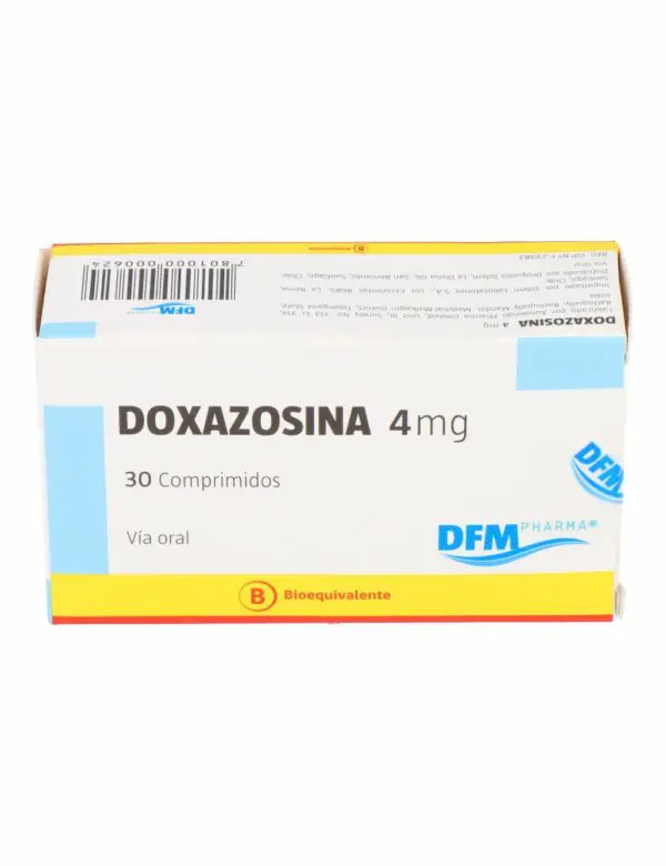 Doxazosina 4 mg x 30 Comprimidos Recubiertos (DFM)