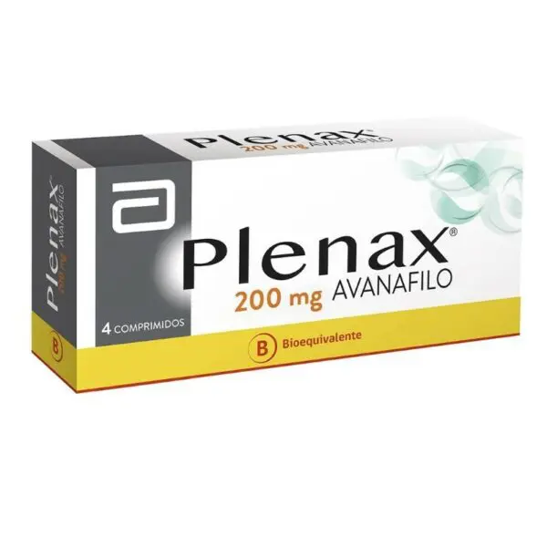 Plenax Avanafilo 200 mg x 4 Comprimidos