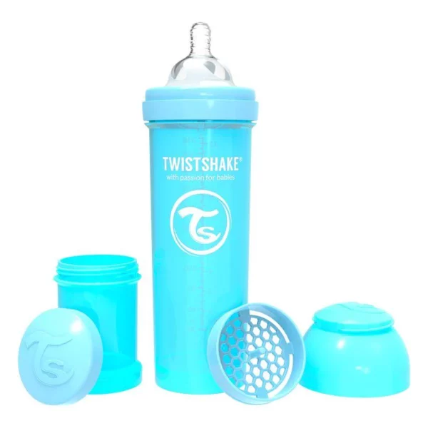 Mamadera Anticolico Twistshake 330 ml Turquesa