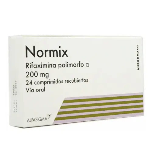 Normix 200 mg x 24 comprimidos recubiertos (Andromaco) (Cenabast)