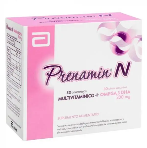 Prenamin N Multibitaminico + Omega 3 DHA x 30 Comprimidos