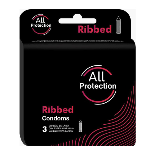 All Protection Ribbed Condon x 3 Unidades