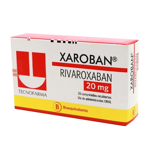 Xaroban Rivaroxaban 20mg x 30comp recubiertos