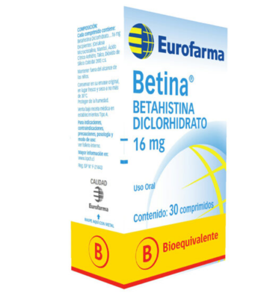 Betina 16mg x 30 comp (Cenabast)