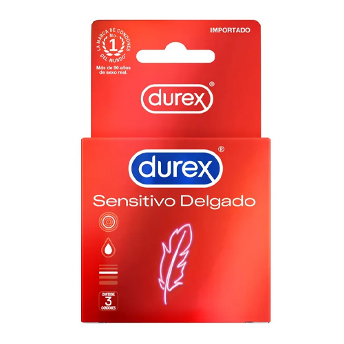 Durex Sensitivo Delgado x 3 unidades