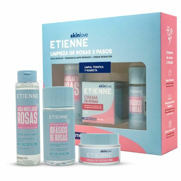 Pack Etienne Desmaquillante + Agua micelar + Crema de rosas