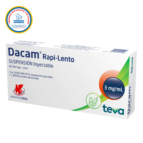 Dacam Rapi-Lento 3mg/ml Inyectable 1 Jeringa (cenabast)