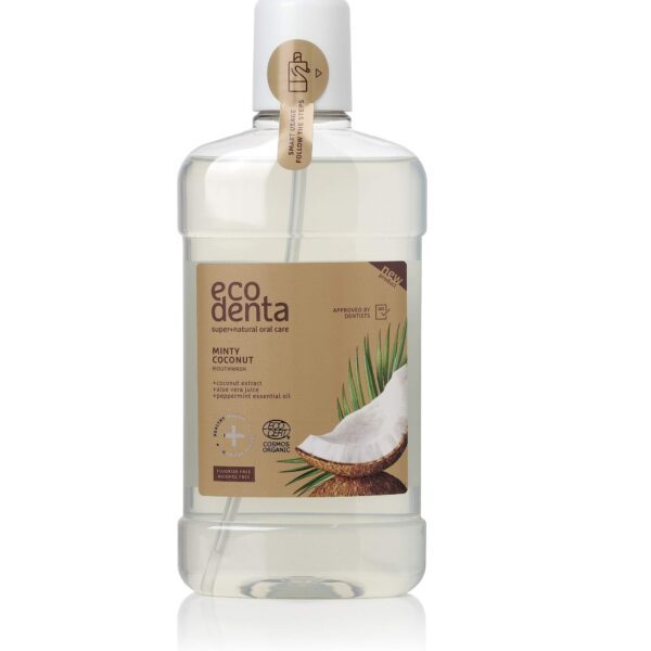 Eco Denta Enjuague Bucal Menta Coco 250 Ml- Certificación Orgánica