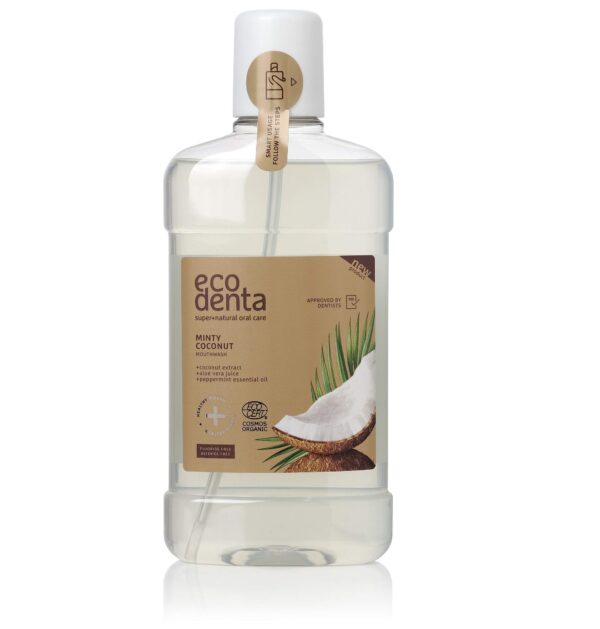 Eco Denta Enjuague Bucal Menta Coco 250 Ml- Certificación Orgánica