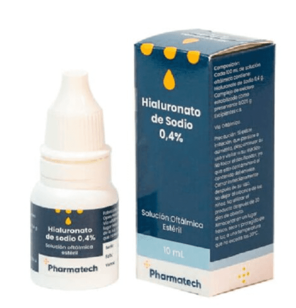 Hialuronato Sodio 0,4% Solución Oftálmica 10 mL (Pharmatech)