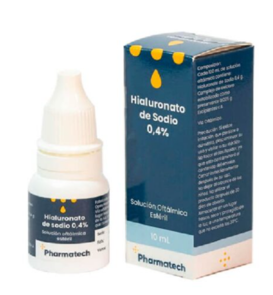 Hialuronato Sodio 0,4% Solución Oftálmica 10 mL (Pharmatech)