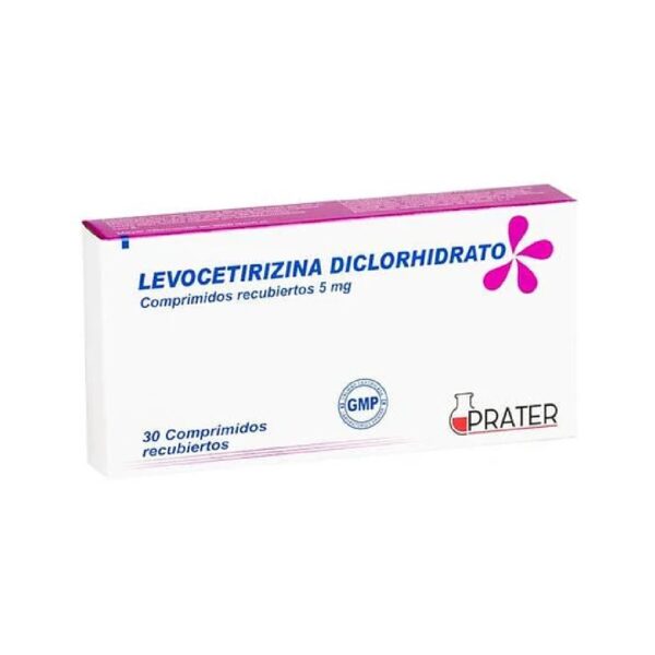 Levocetirizina 5 mg x 30 Comprimidos recubiertos (Prater)