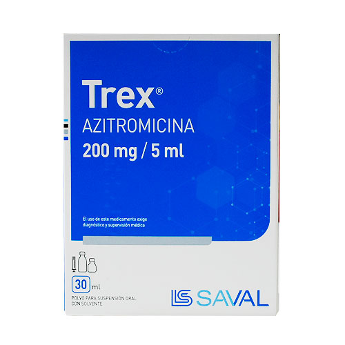 Trex Azitromicina 200mg Suspensión 30ml