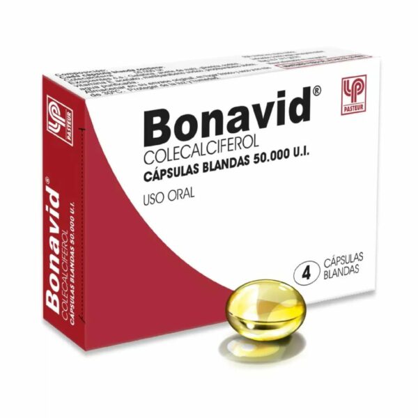 Bonavid Colecalciferol 50.000 UI x 4 Capsulas Blandas