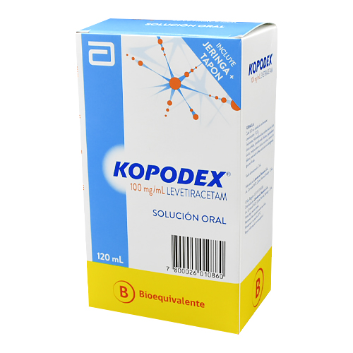 Kopodex Levetiracetam 100mg/ml Jarabe 120ml