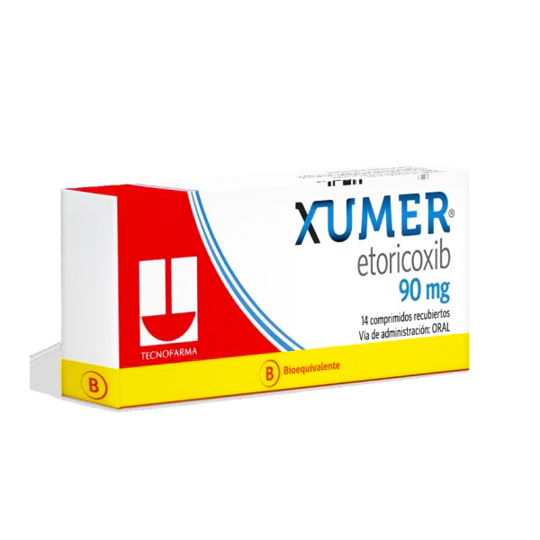 Xumer (B) Etoricoxib 90mg 14 Comprimidos Recubiertos