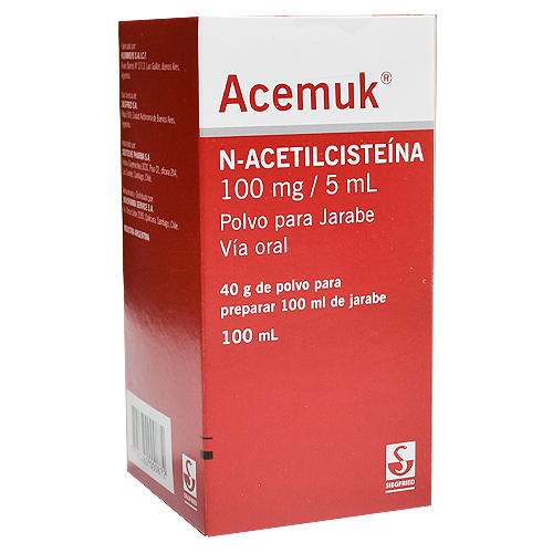 Acemuk 100mg/5ml Jarabe x 100ml