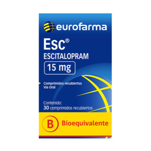 Esc Escitalopram 15 mg x 30 Comp. Recubiertos