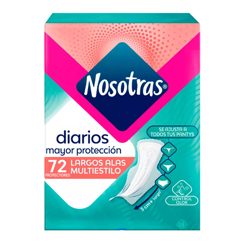Nosotras Protectores Diarios Largo x 72 unidades