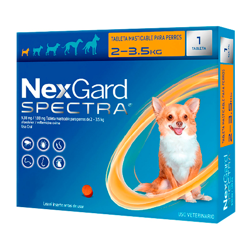 Nexgard Spectra 2 - 3.5kg x 1 Comprimido