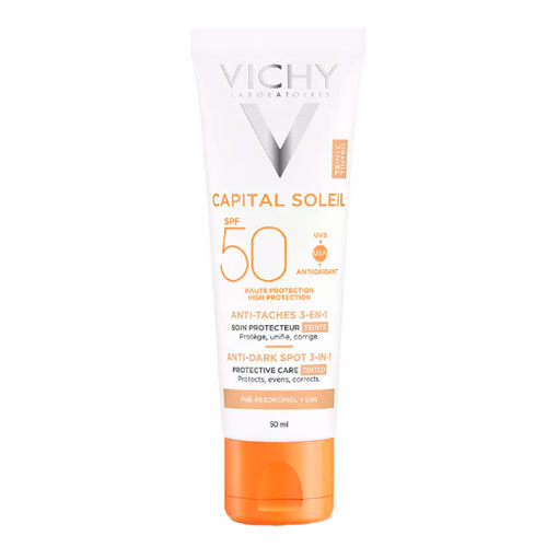 Protector Solar Vichy Capital Soleil Antimanchas 3 en 1 FPS 50+ x 50 ml