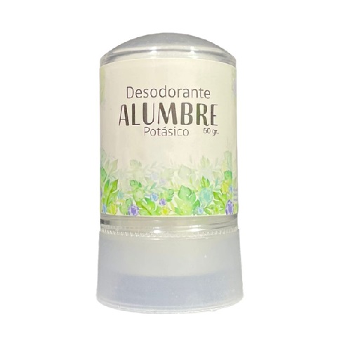 Desodorante mineral piedra de alumbre potassium alum 60 grs.