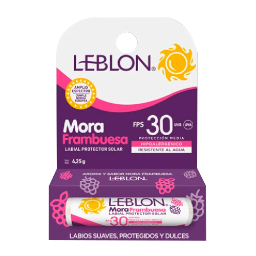 Leblon Labial Protector Solar Mora Frambuesa fps30