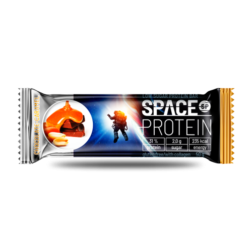 Space Protein Barra Chocolate Caramel 50 Gr