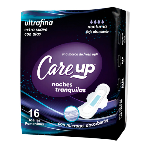 Toallitas Ultrafina Noche Care Up x 16 unidades