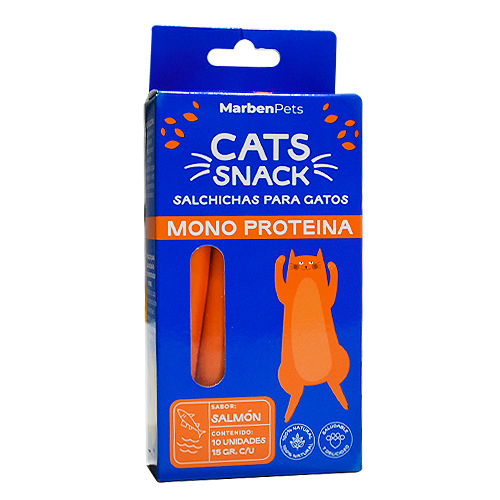Cat Snack Salchichas Monoproteicas de Salmón 10 un.